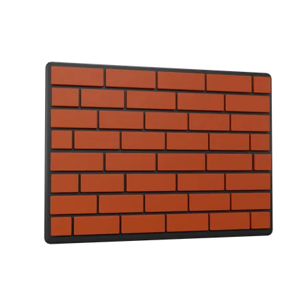 Brick Wall  3D Icon