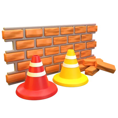 Brick Wall  3D Icon