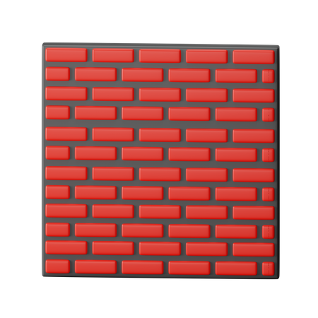 Brick Wall  3D Icon