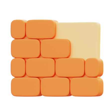 Brick Wall  3D Icon