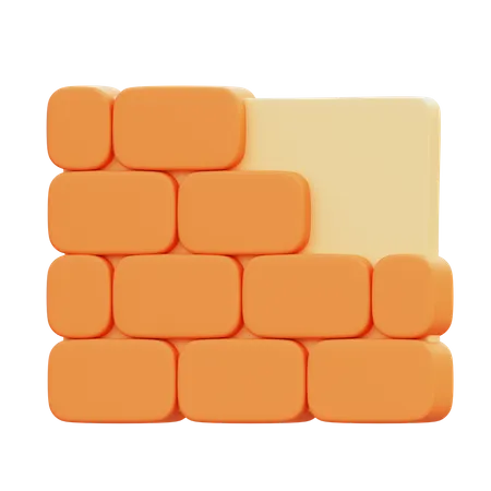 Brick Wall  3D Icon