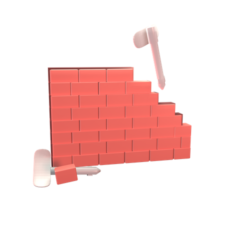 Brick Wall  3D Icon