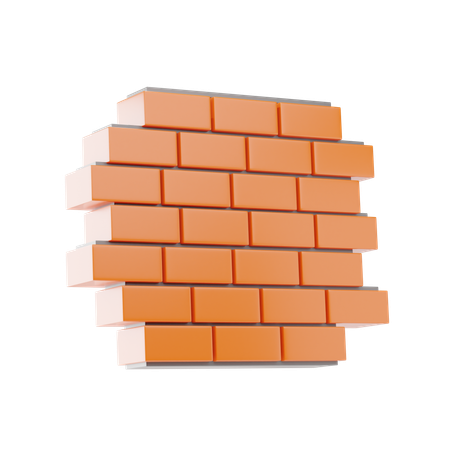 Brick Wall  3D Icon
