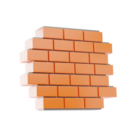Brick Wall  3D Icon