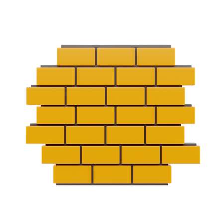 Brick Wall  3D Icon