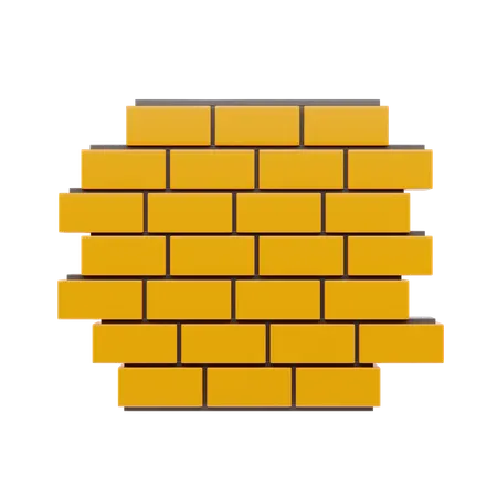 Brick Wall  3D Icon