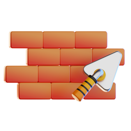 Brick wall  3D Icon