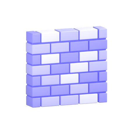 벽돌 벽  3D Icon
