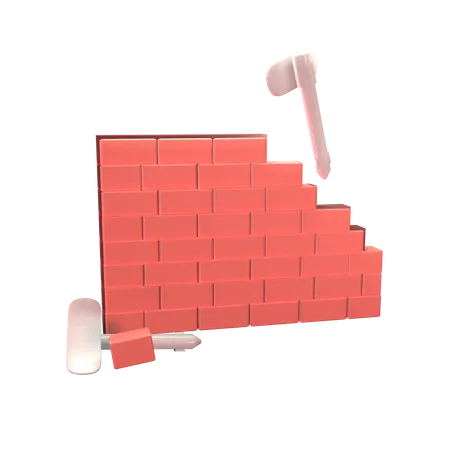 Brick Wall  3D Icon