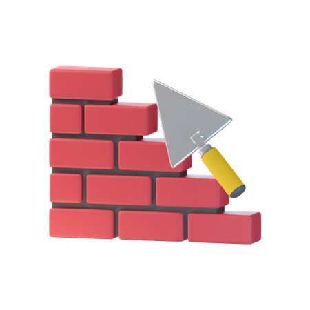 Bricklayer  3D Icon