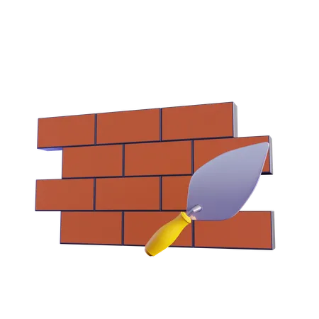 Bricklayer  3D Icon