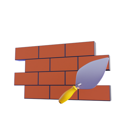 Bricklayer  3D Icon