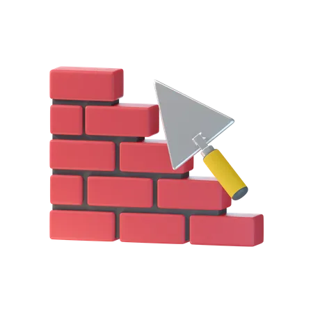 Bricklayer  3D Icon