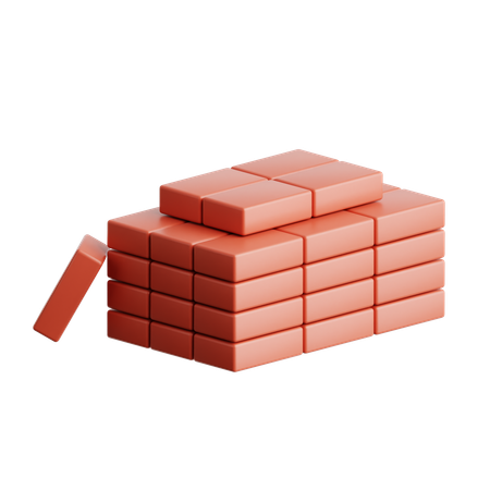 Bricks  3D Icon