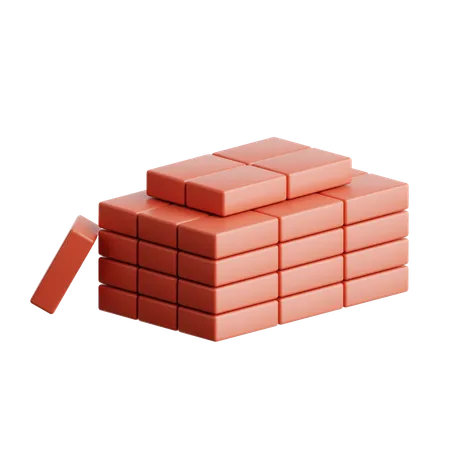 Bricks  3D Icon