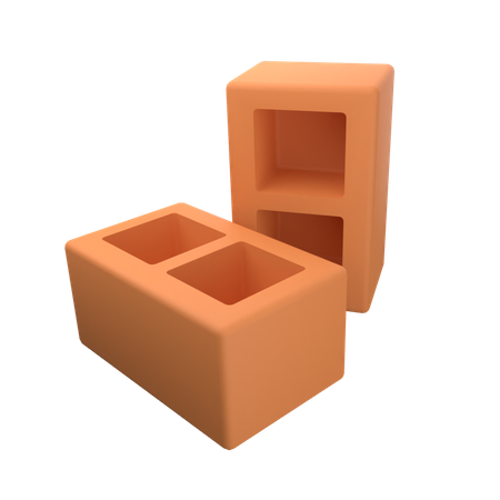 Bricks  3D Icon