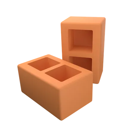 Bricks  3D Icon