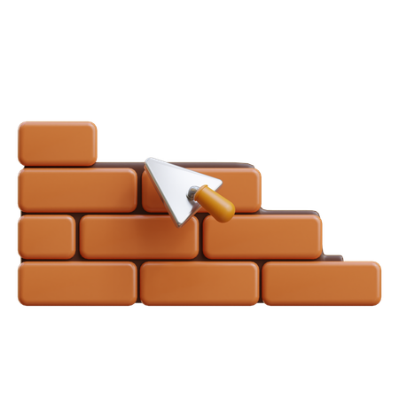 Bricks Wall  3D Icon
