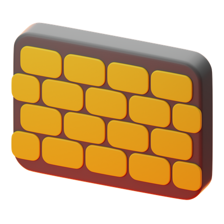 Bricks Wall  3D Icon