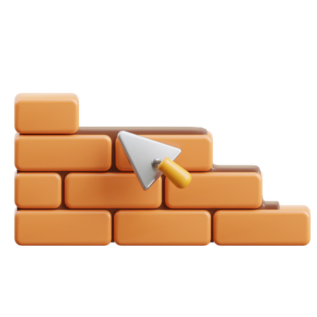 Bricks Wall  3D Icon