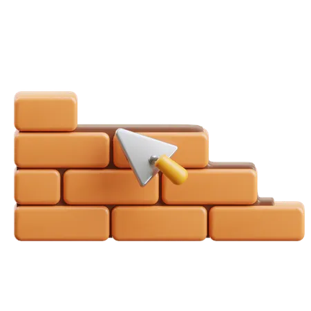 Bricks Wall  3D Icon