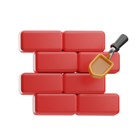 Bricks Wall  3D Icon