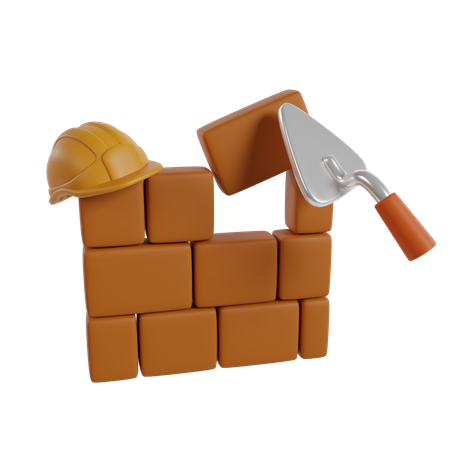 Bricks Wall  3D Icon