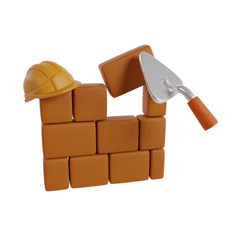 Bricks Wall  3D Icon