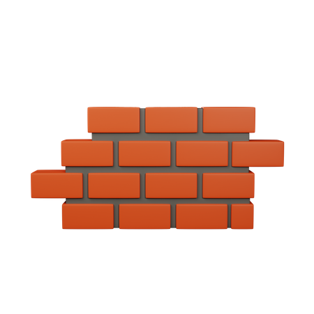 Bricks Wall  3D Icon