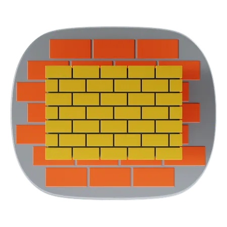 Wall 3 D Icon And Illustration 3D Icon