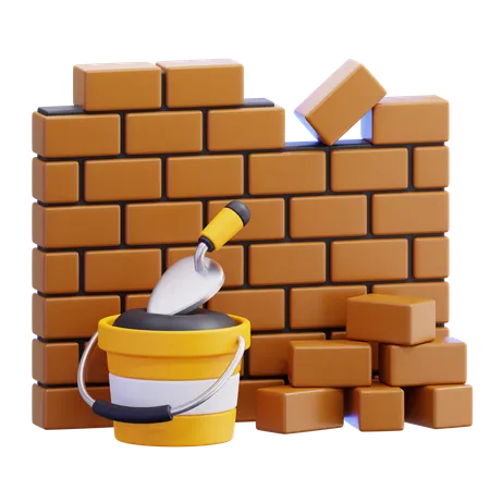 Brickwall Plaster  3D Icon