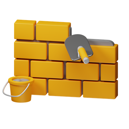 Brickwall Plaster  3D Icon