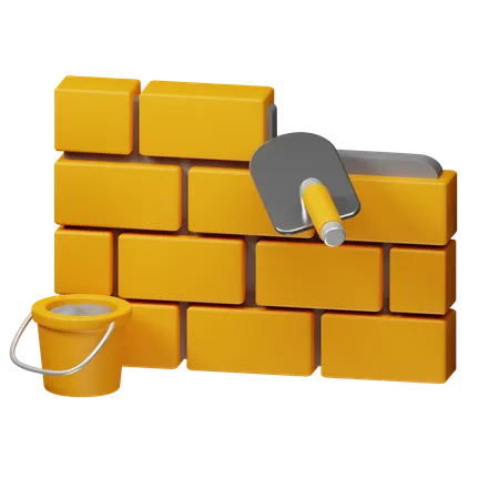 Brickwall Plaster  3D Icon