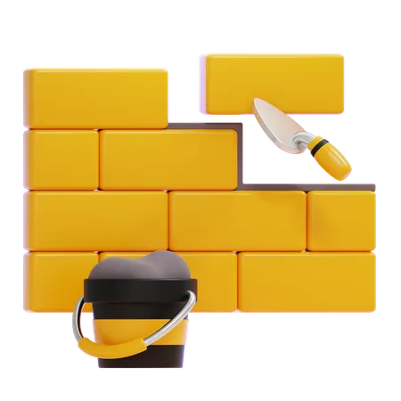 Brickwall Plaster  3D Icon