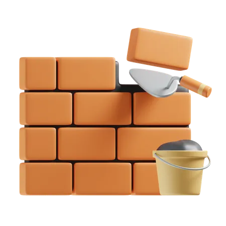 Brickwall Plaster  3D Icon