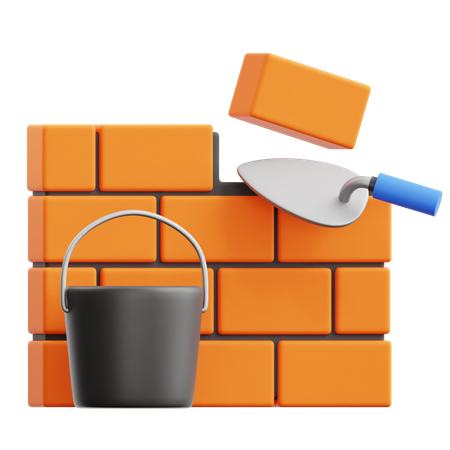 Brickwall Plaster  3D Icon