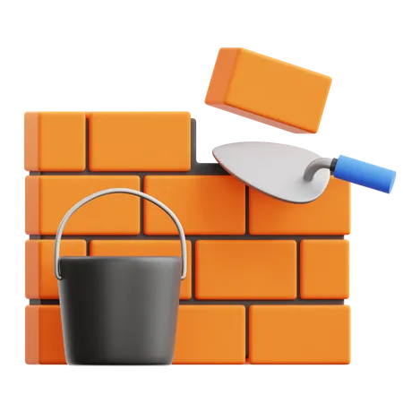 Brickwall Plaster  3D Icon