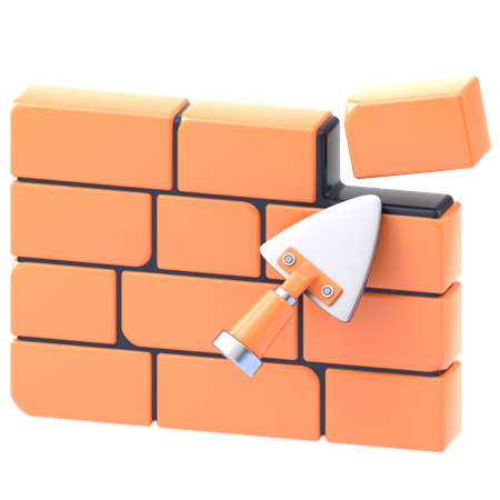 Brickwall Plaster  3D Icon
