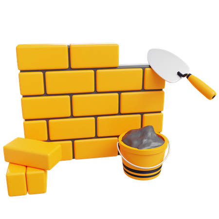 Brickwall Plaster  3D Icon