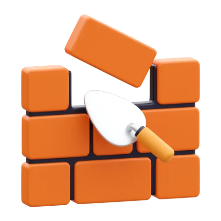 Brickwall Plaster  3D Icon