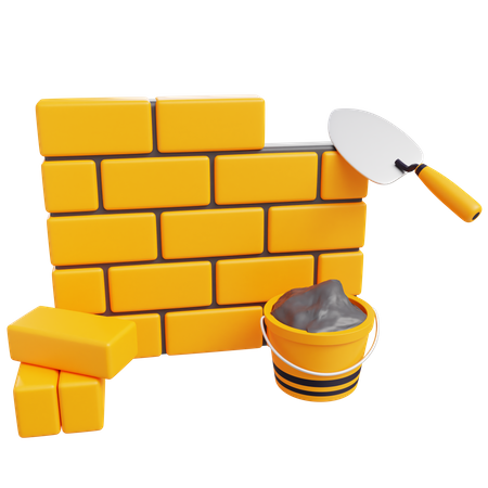 Brickwall Plaster  3D Icon