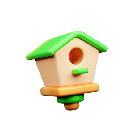 Brid House  3D Icon