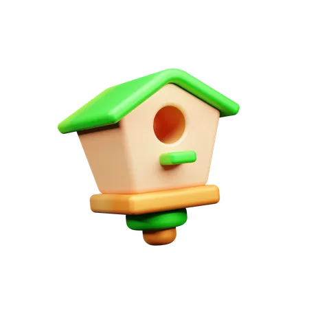 Brid House  3D Icon