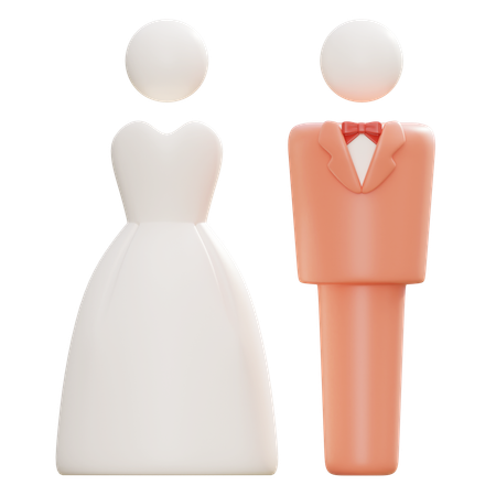Bridal And Groom  3D Icon