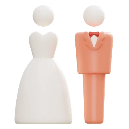 Bridal And Groom  3D Icon