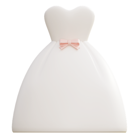 Bridal Wedding Dress  3D Icon
