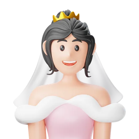 Bride  3D Icon