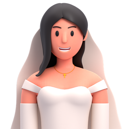 Bride 3D Icon