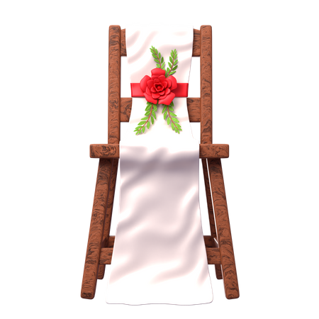Bride Chair 3D Icon
