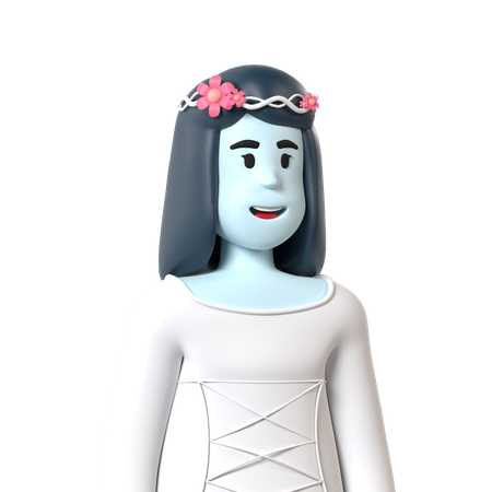 Bride Ghost  3D Icon